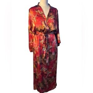 Victoria’s Secret floral silk kimono robe